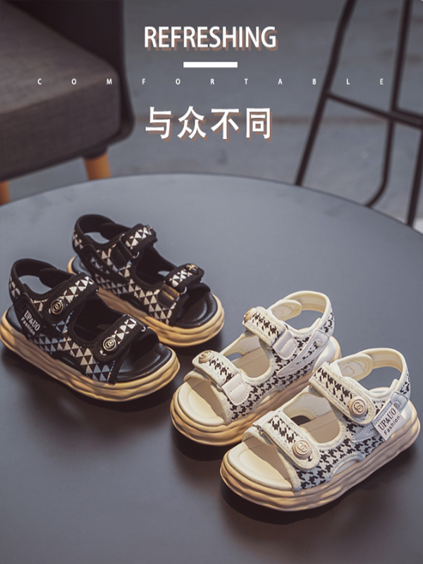女童凉鞋2022新款夏季中大童小女孩公主洋气运动夏款沙滩儿童鞋子