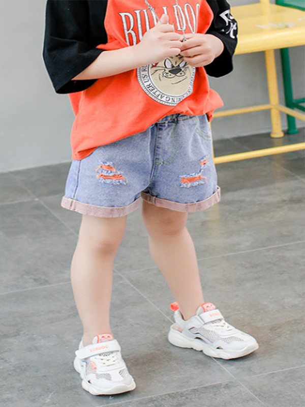 男童凉鞋2022夏季新款网面小熊鞋儿童运动鞋女童小白鞋