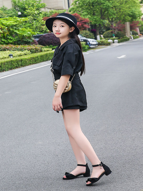 儿童凉鞋女孩子公主鞋2022夏季新款韩版时尚小学生女童高跟鞋